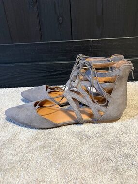 Target suede closed toe sandal